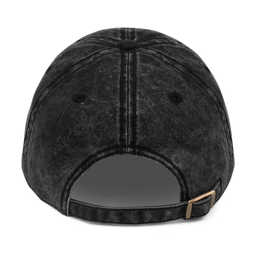 "Horny" Embraided Denim Baseball Cap [U.K Imported]